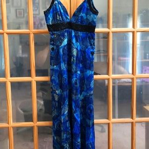 Silky, stretchy beaded dress